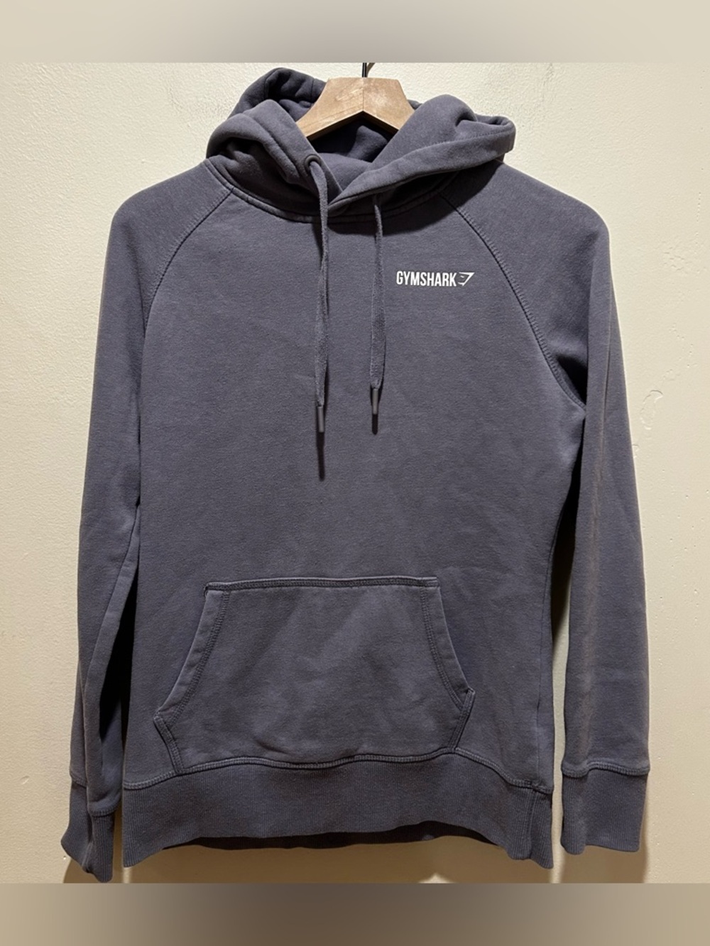 Gymshark Crest Hoodie Sweatshirt in Steel Blue Grey - Women’s Size Small